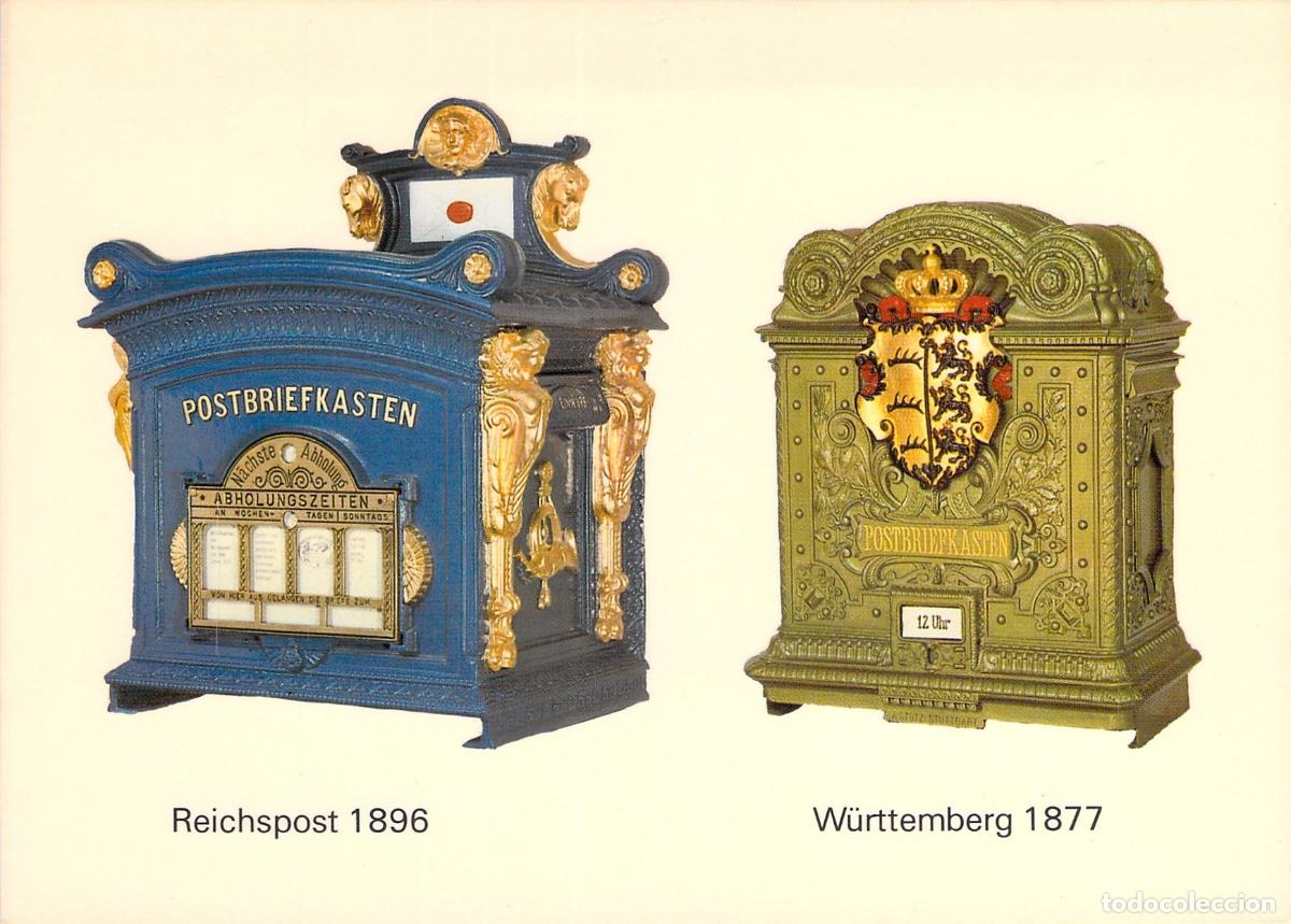 Postales: Postal de Buzones Antiguos Alemanes del Museo de Frankfurt