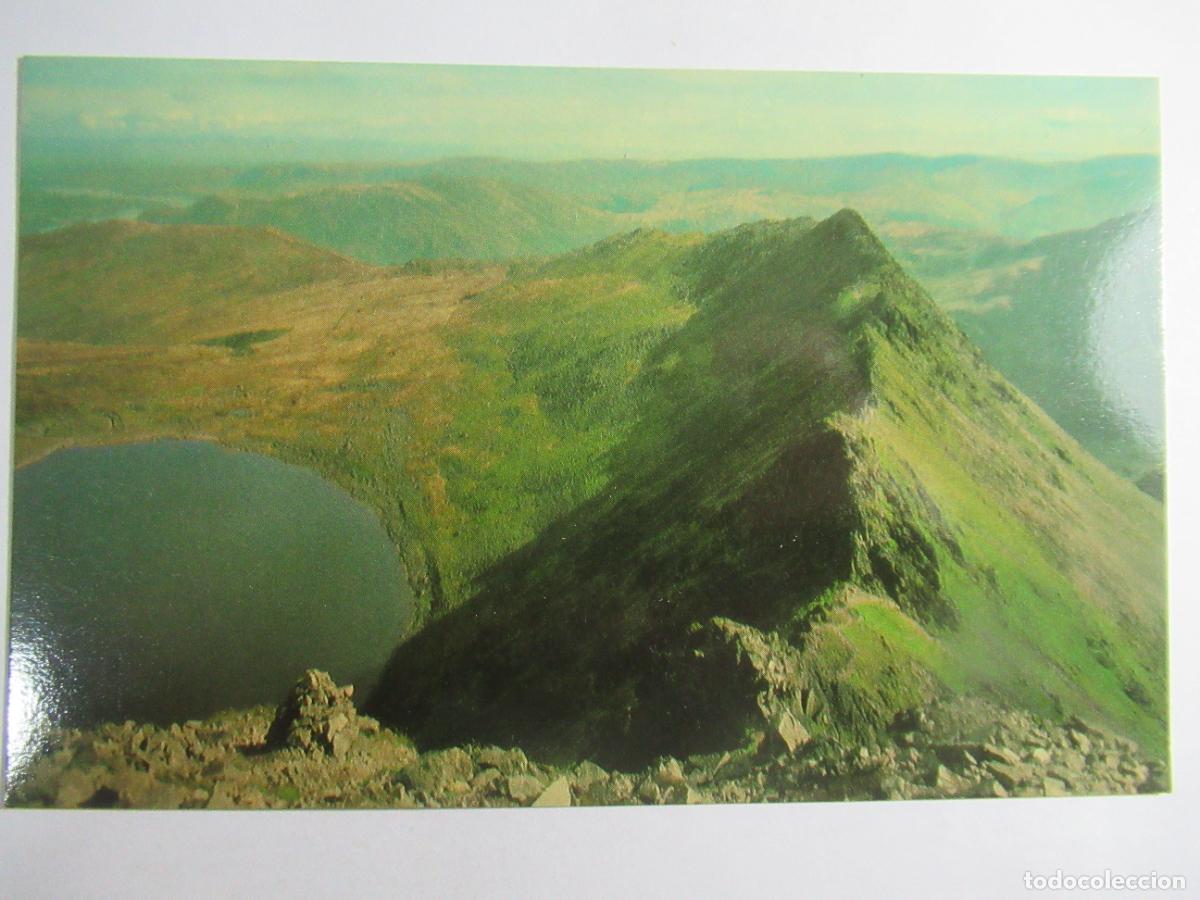Postales: The English Lakes - Striding Edge and Red Tarn. Hellvellyn - S/C