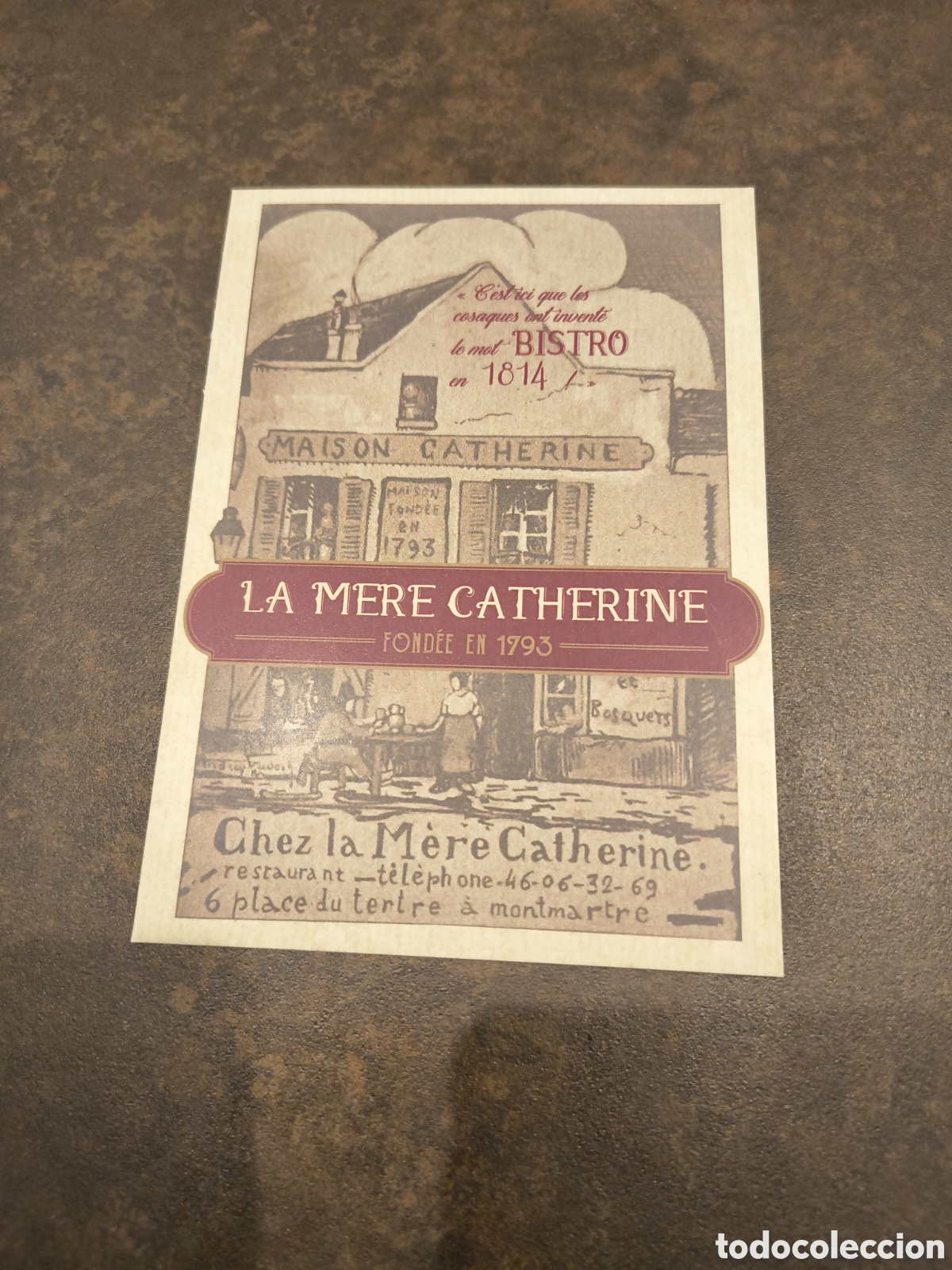 Postales: POSTAL LA MERE CATHERINE. RESTAURANT. PARIS. SIN CIRCULAR