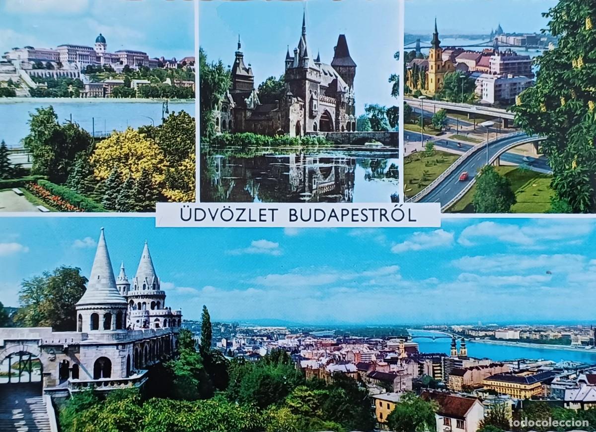 Postales: Budapest, Hungr&iacute;a. Cuatro vistas.