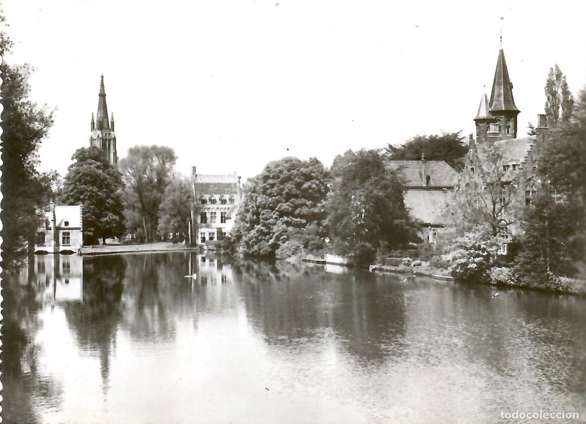 Postales: N&ordm; 10-BRUGES. B&eacute;lgica. Lac d'Amour. Sin circular. ED. PREVOT