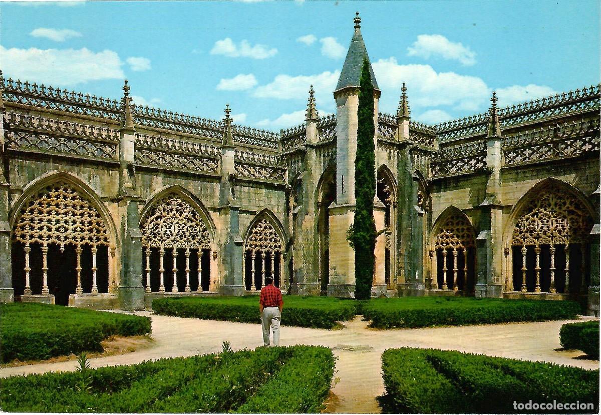 Postales: N&ordm; 285-BATALHA. Portugal. Mosteiro-Jardim e Claustro Real. Sin circular. ED. COLEC&Ccedil;AO D&Uacute;LIA