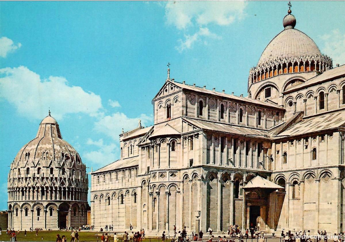 Postales: N&ordm; 126-PISA. Italia. Il Duomo e il Battistero. Sin circular. EDIZIONI COZZI
