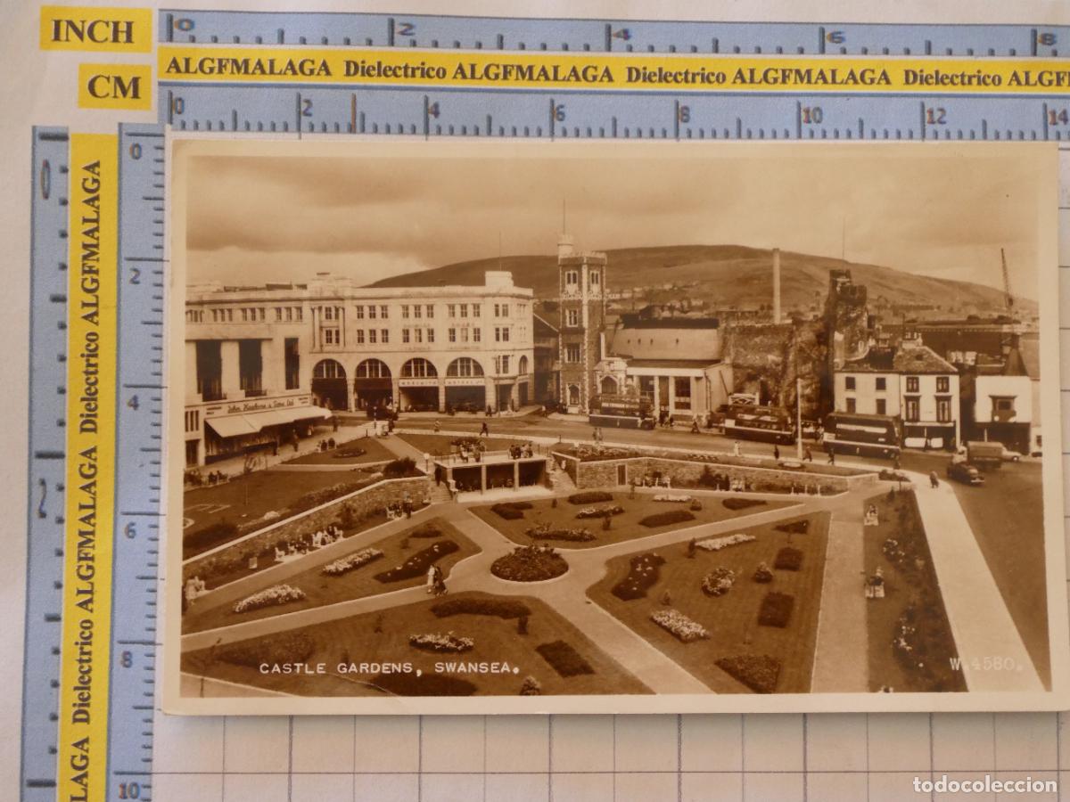 Postales: POSTAL DE REINO UNIDO GRAN BRETA&Ntilde;A. GALES. SWANSEA CASTLE GARDENS 864
