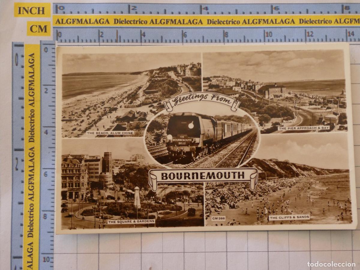 Postales: POSTAL DE REINO UNIDO GRAN BRETA&Ntilde;A. INGLATERRA BOURNEMOUTH FERROCARRIL TREN THE BELLE. 871