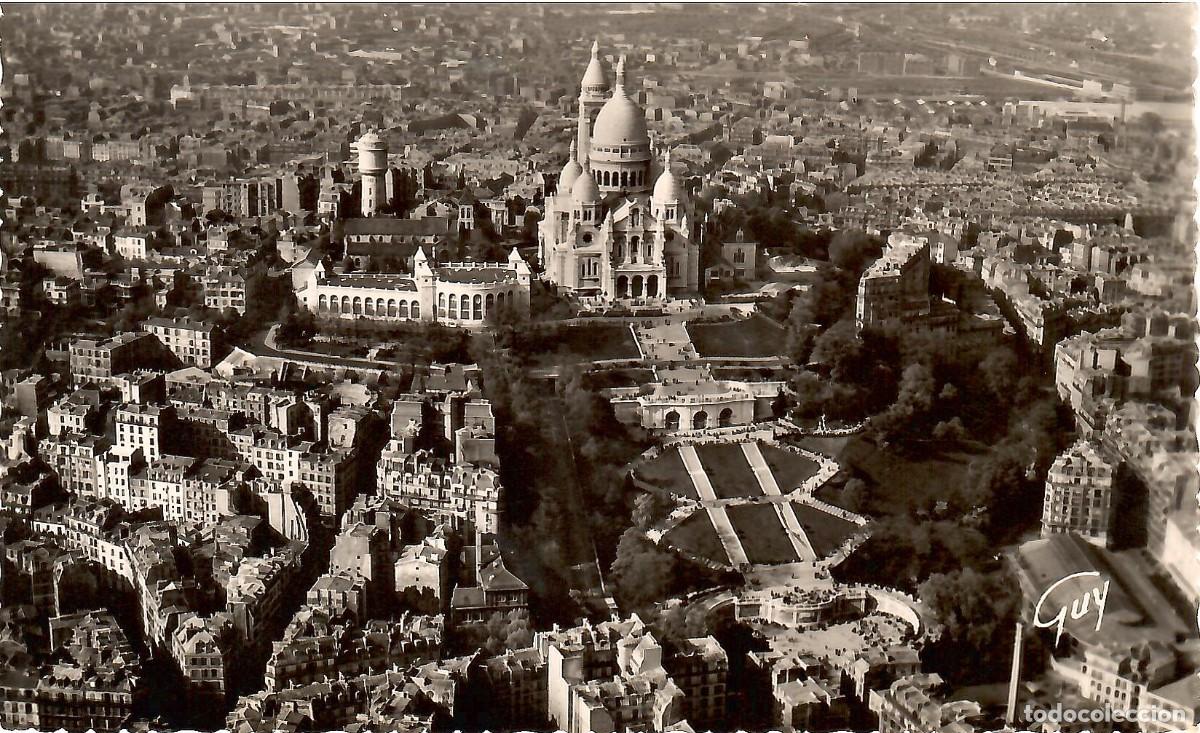 Postales: N&ordm; 3516-En Avion sur Paris. France. Circulada en 1957. EDITIONS D'ART GUY