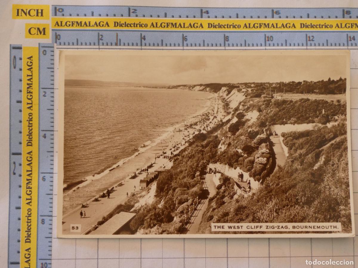 Postales: POSTAL DE REINO UNIDO GRAN BRETA&Ntilde;A. INGLATERRA BOURNEMOUTH THE WEST CLIFF ZIG ZAG. 875