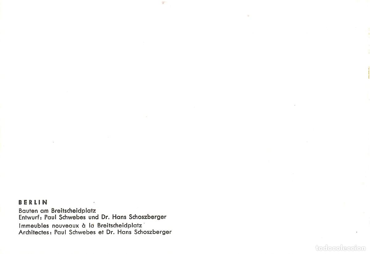 Postales: BERL&Iacute;N. Alemania. Nuevos edificios en Breitscheidplatz. Sin circular - Foto 2