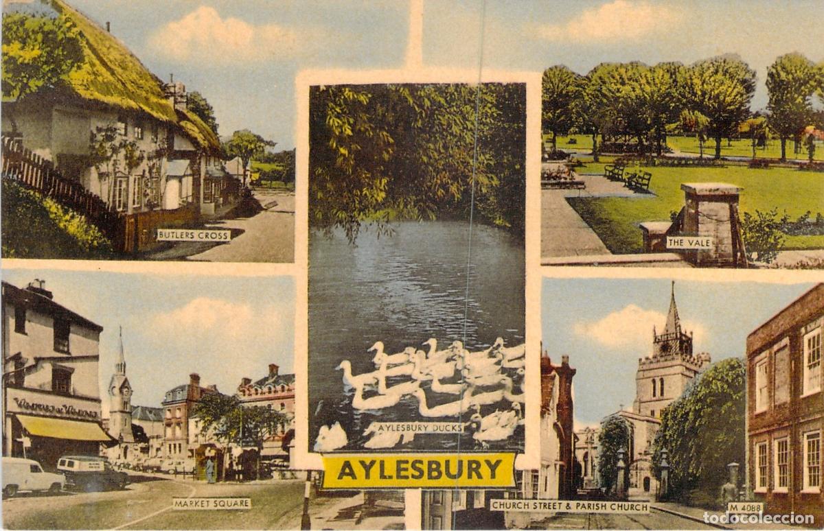 Postales: Postal Multi-vista de Aylesbury, Buckinghamshire, Inglaterra