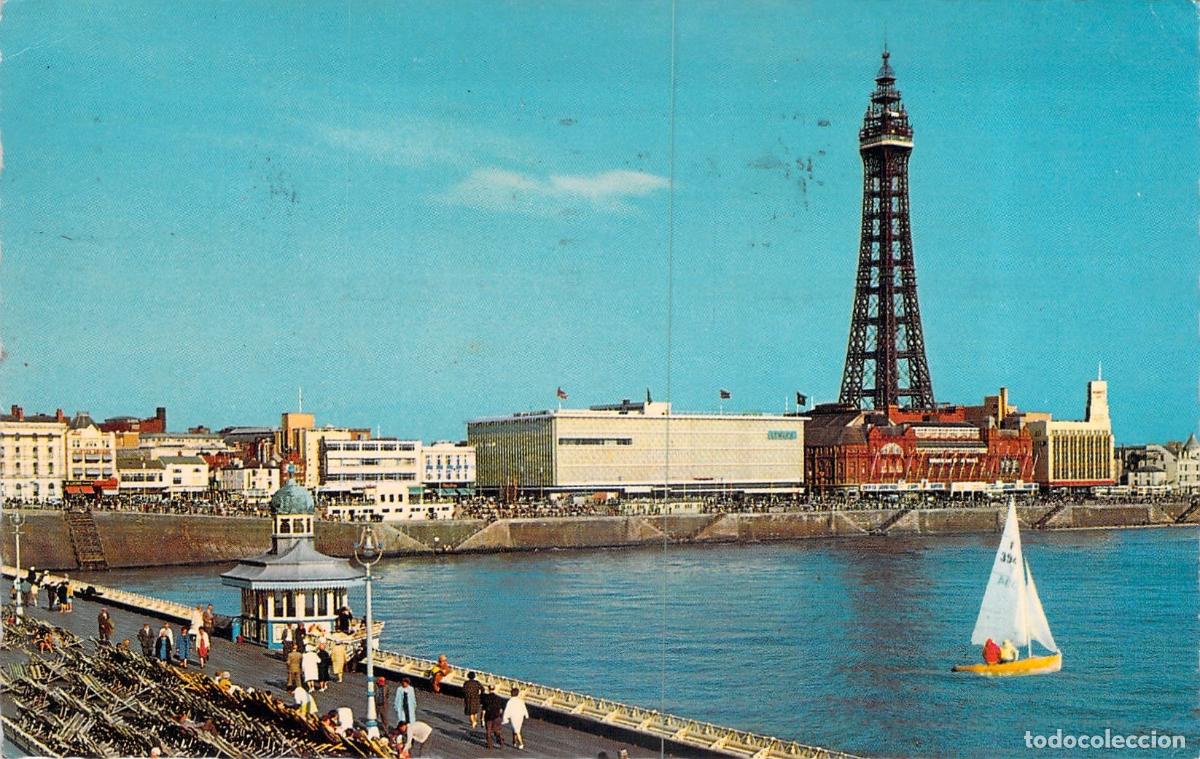 Postales: Postal de Blackpool y su Torre desde el Muelle Norte, Inglaterra