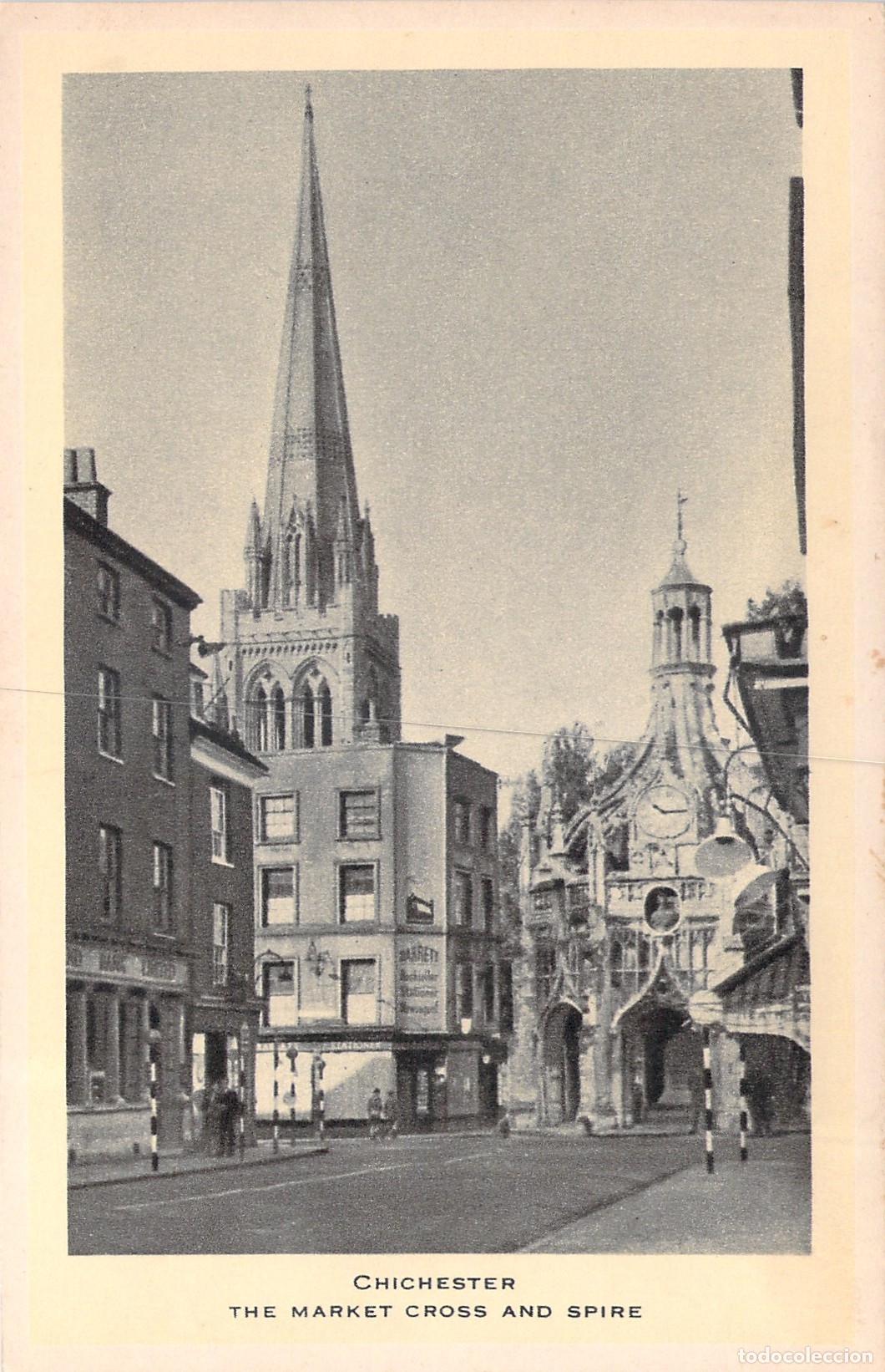 Postales: Postal de Chichester: The Market Cross and Spire, Inglaterra