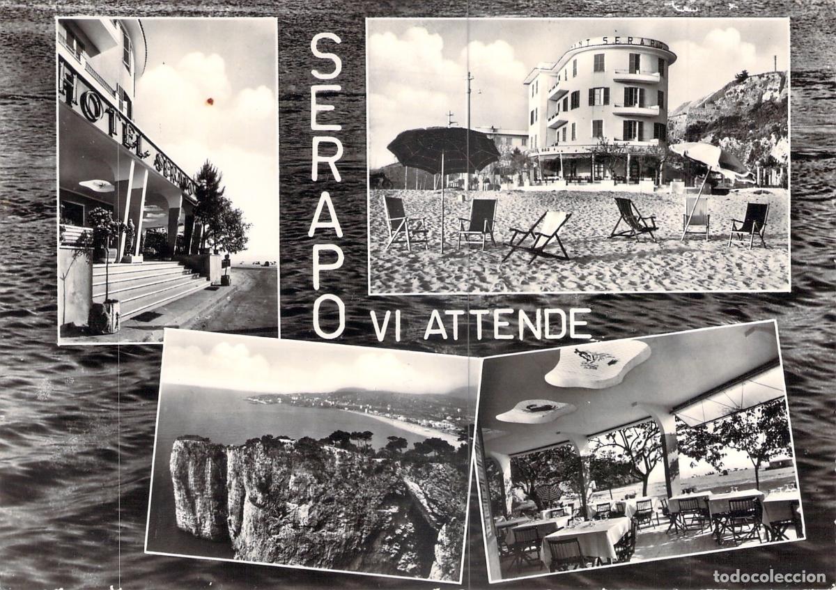 Postales: Postal del Hotel Serapo y Playa en Gaeta, Italia