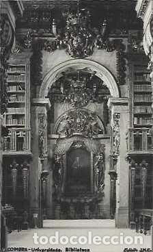 Postales: Portugal ++ & Postal, Coimbra, Biblioteca Universitaria, De. JMC (9)