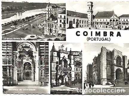 Postales: Portugal ++ y Coimbra, Universidad, Avenida Em&iacute;dio Navarro, Biblioteca y Catedral Vieja (64)
