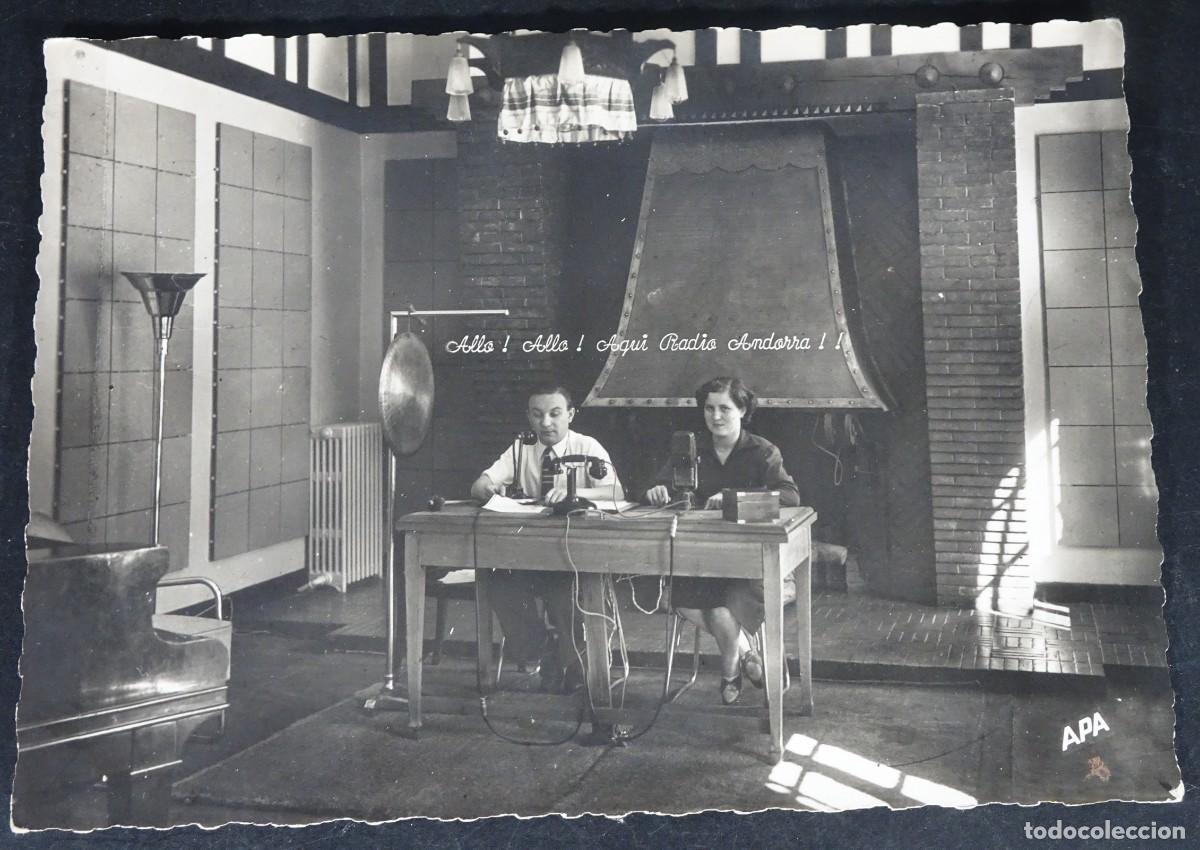 Postales: ANTIGUA POSTAL CPSM, ANDORRA LA VELLA, EMISORA DE R&Aacute;DIO, VER FOTOS