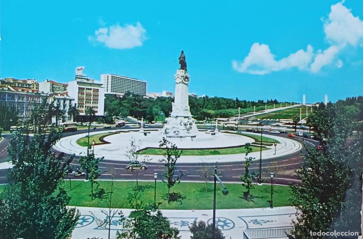 Postales: Lisboa, Portugal. Marqu&eacute;s de Pombal.