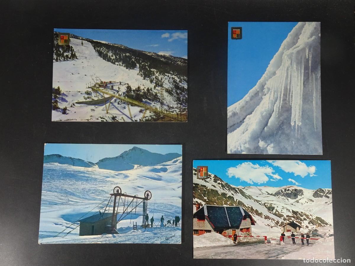 Postales: LOTE DE 4 ANTIGUAS POSTALES CPSM, VALLS D&acute;ANDORRA, VER FOTOS