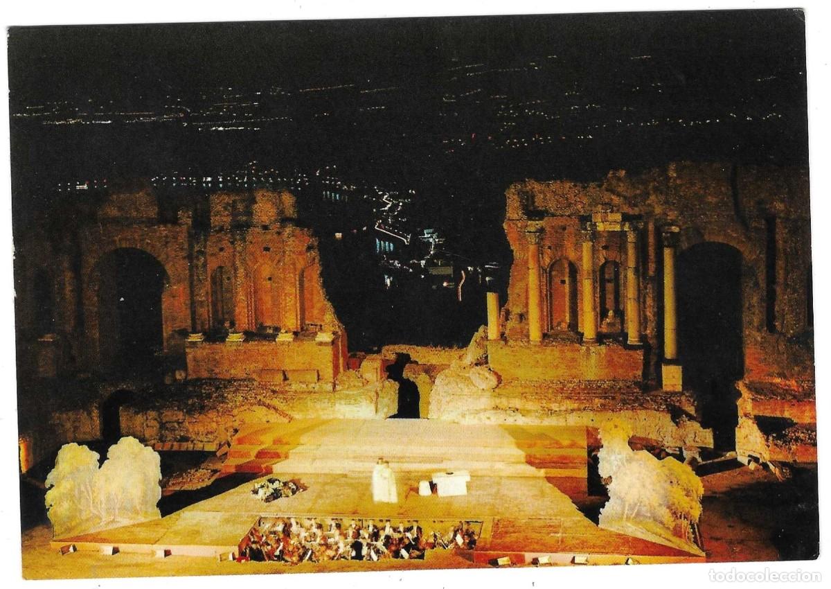 Postales: Postal Italia. Taormina. Giardini visti dal Teatro Greco. ref. 7-ita457