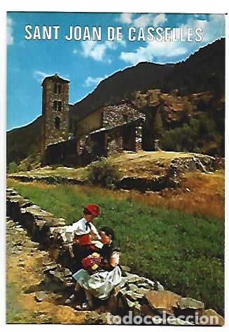Postales: ESGLESIA ROMANICA DE SANT JOAN DE CASSELLES / ROMANESQUE CHURCH.- VALLS D&acute;ANDORRA