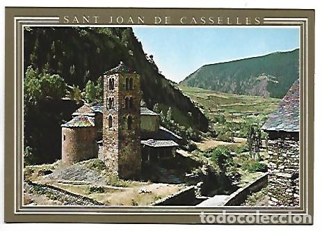 Postales: ESGLESIA ROMANICA / ROMANESQUE CHURCH.- SANT JOAN DE CASSELLES - VALLS D&acute;ANDORRA