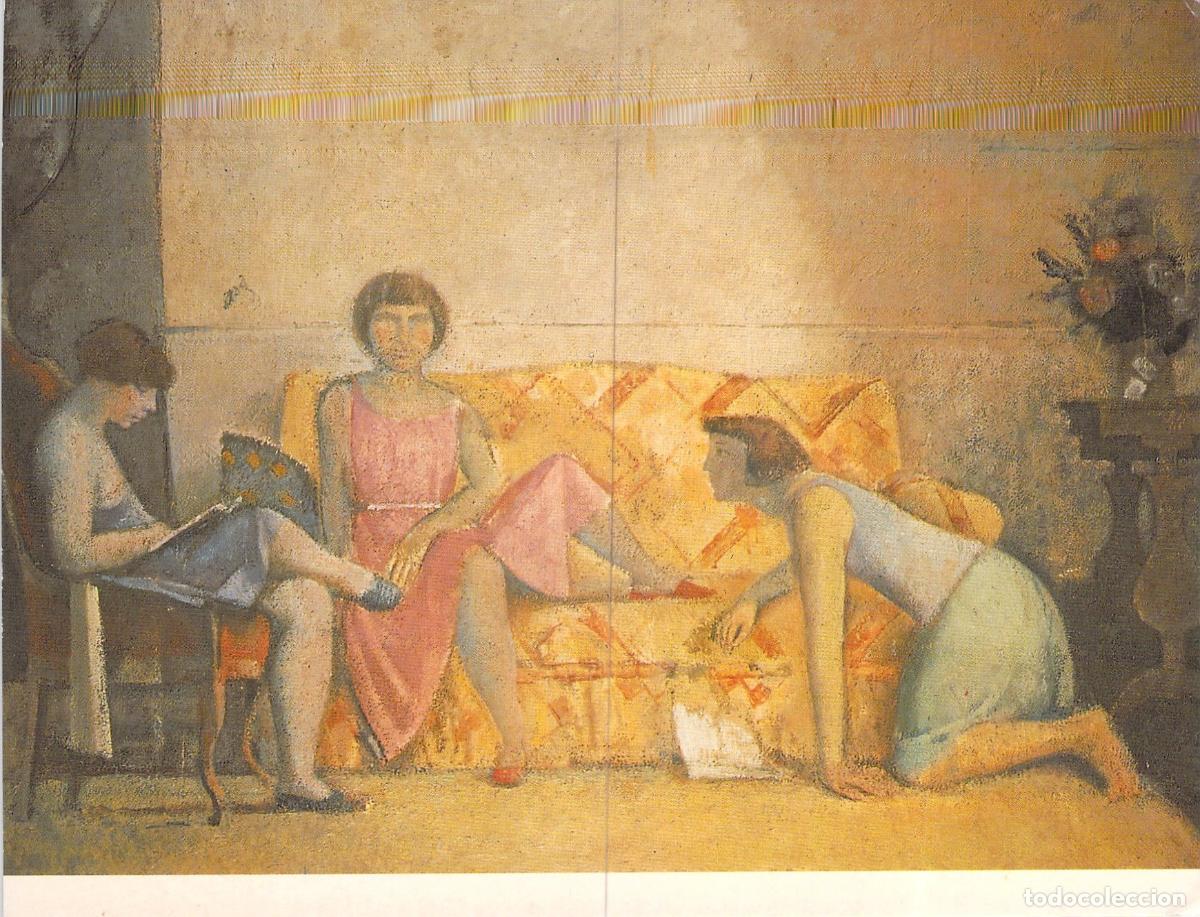Postales: Postal de Arte Balthus Les Trois Soeurs Reproducci&oacute;n Pintura
