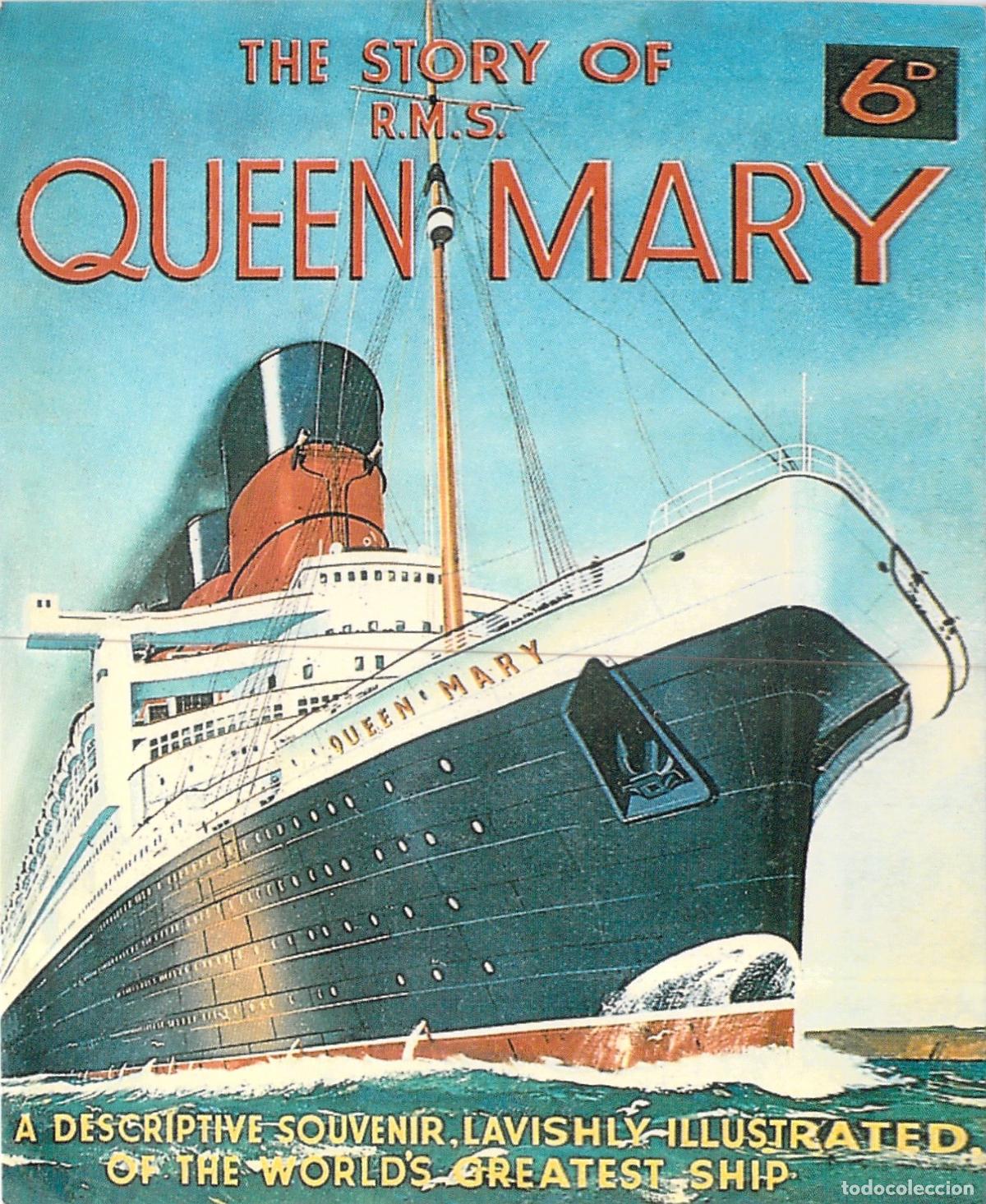 Postales: Postal del Transatl&aacute;ntico RMS Queen Mary Colecci&oacute;n Robert Opie
