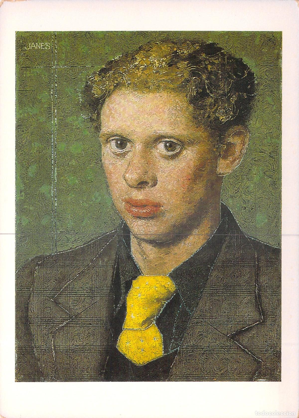 Postales: Postal de Retrato de Dylan Thomas por Alfred Janes, Museo Nacional de Gales