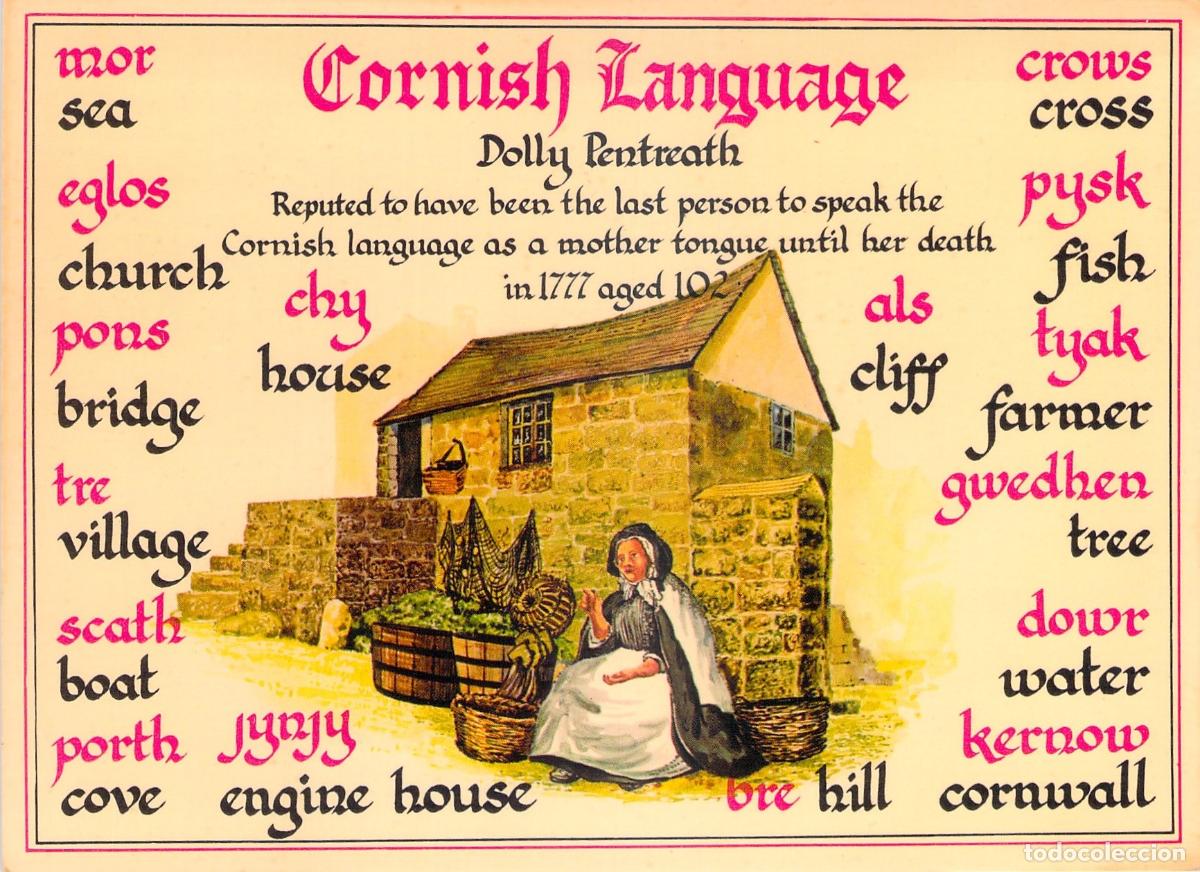 Postales: Postal Educativa del Idioma Cornuall&eacute;s - Dolly Pentreath