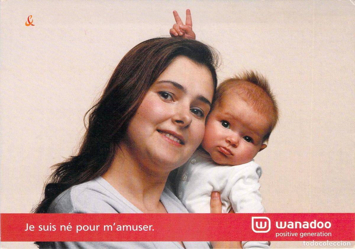 Postkarten: Postal Publicitaria Wanadoo Internet Madre y Beb&eacute; Francia