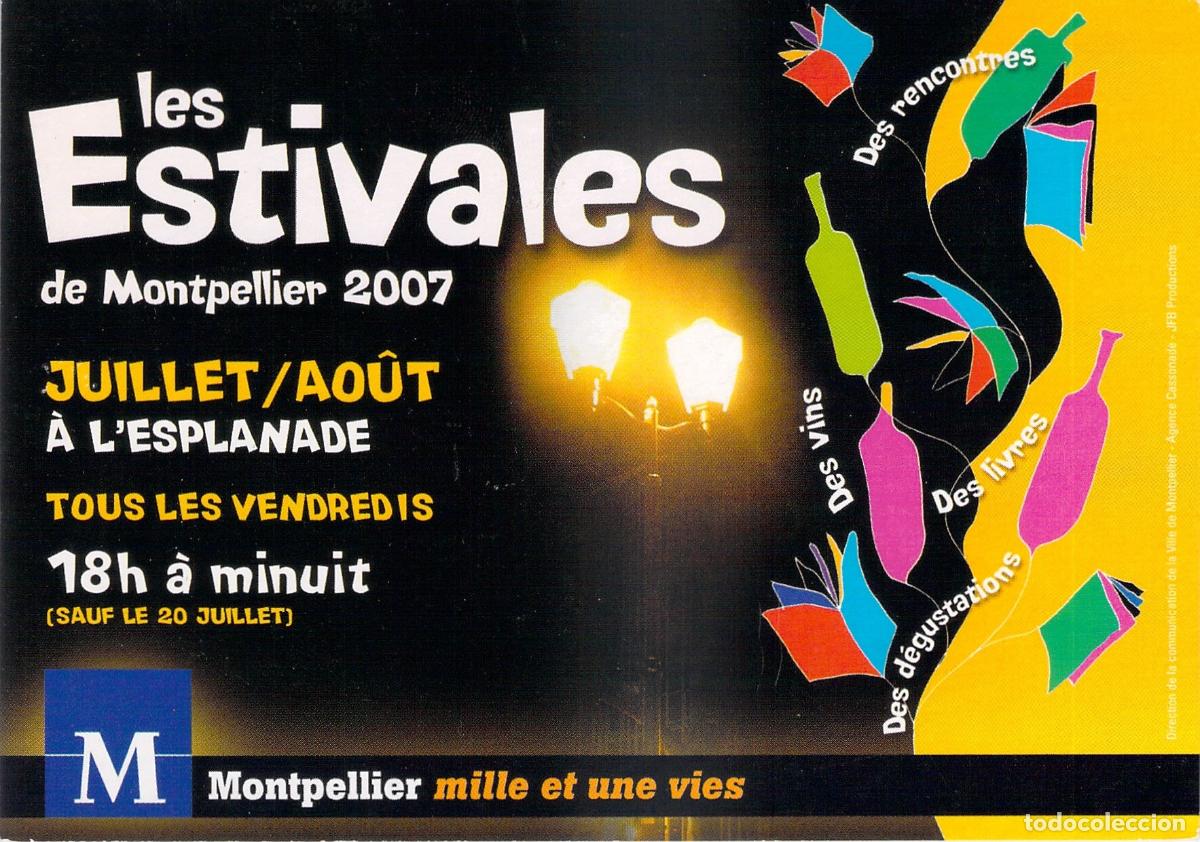 Postkarten: Postal Les Estivales de Montpellier Festival de Verano Francia