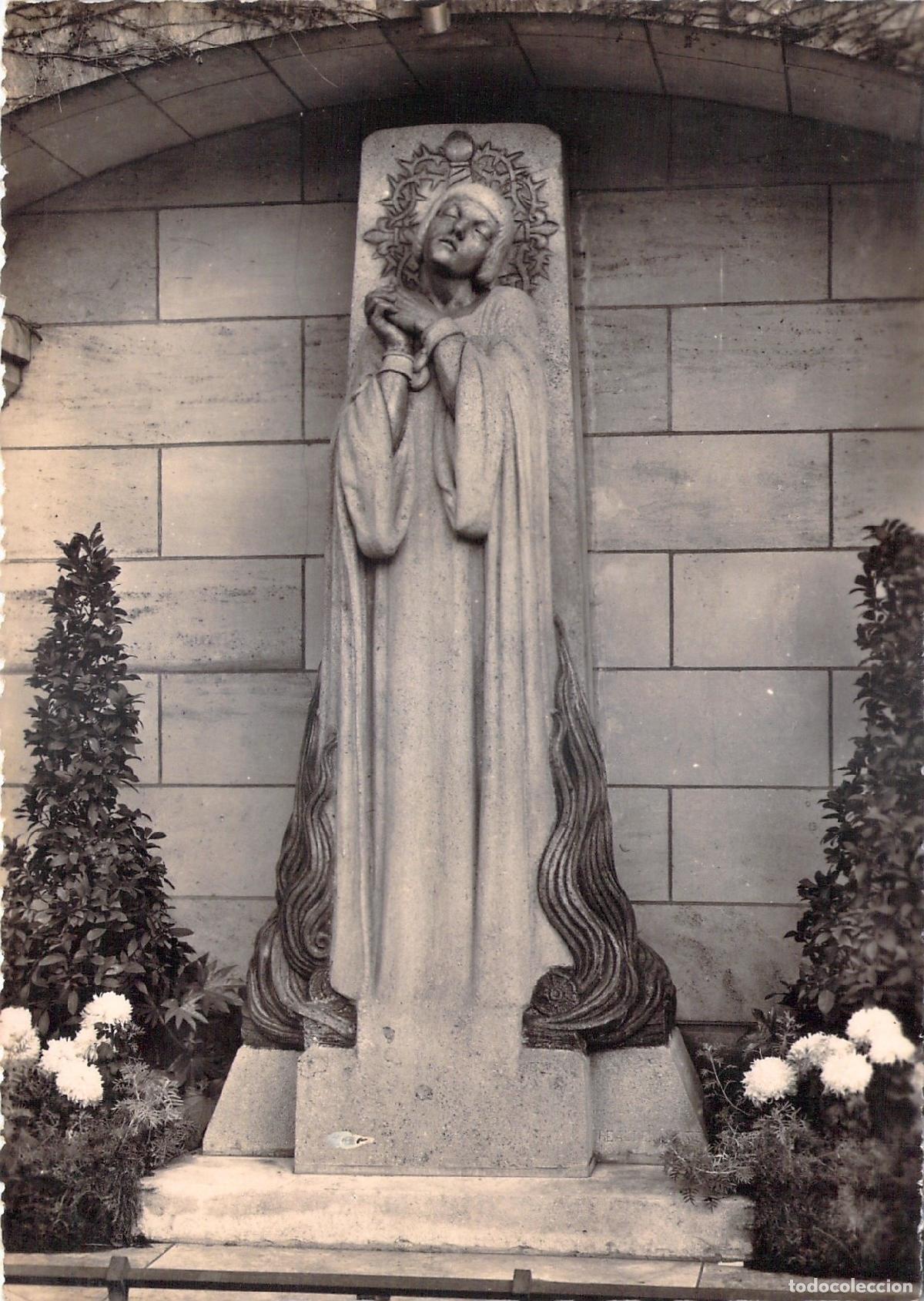 Postales: Postal Estatua de Juana de Arco por R&eacute;al del Sarte en Rouen