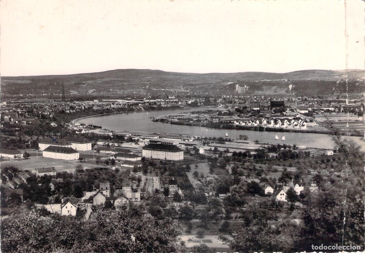 Postales: Postal de Coblenza Vista General y el R&iacute;o Mosela Alemania