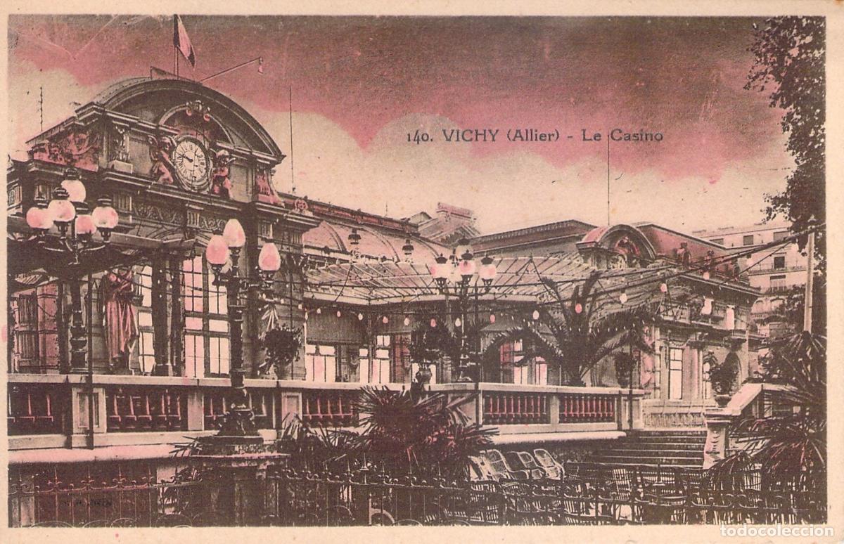Postales: Postal Antigua del Casino de Vichy, Allier, Francia