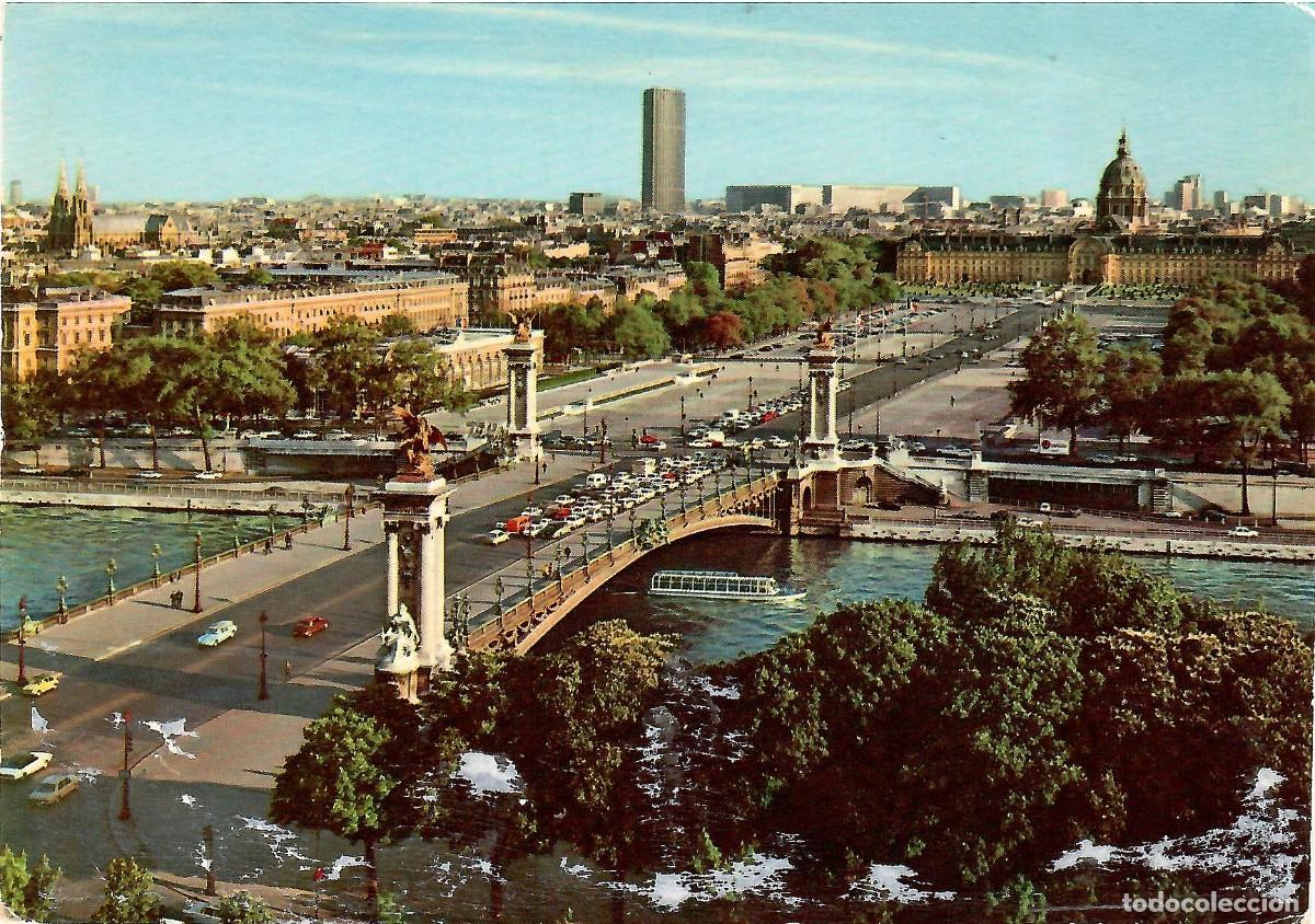 Postales: N&ordm; 613-PAR&Iacute;S. Francia. Le Pont Alexandre III et l'Explanade des Invalides. EDITIONS CHANTAL
