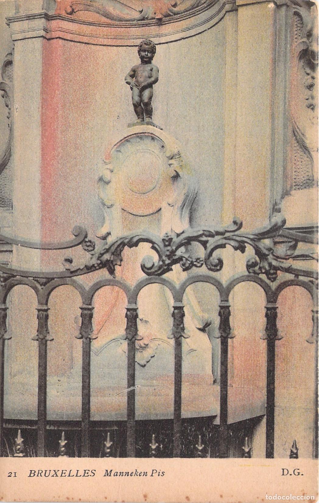 Postales: Postal de Bruselas, B&eacute;lgica - Estatua del Manneken Pis
