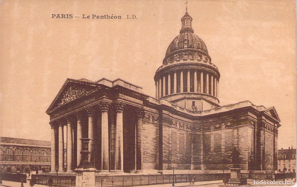 Postales: Tarjeta Postal del Pante&oacute;n en Par&iacute;s, Francia