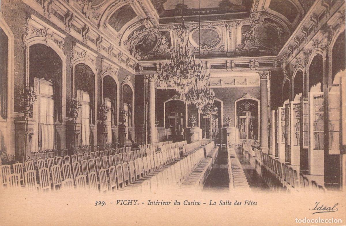 Postcards: Postal del Interior del Casino de Vichy, La Salle des F&ecirc;tes