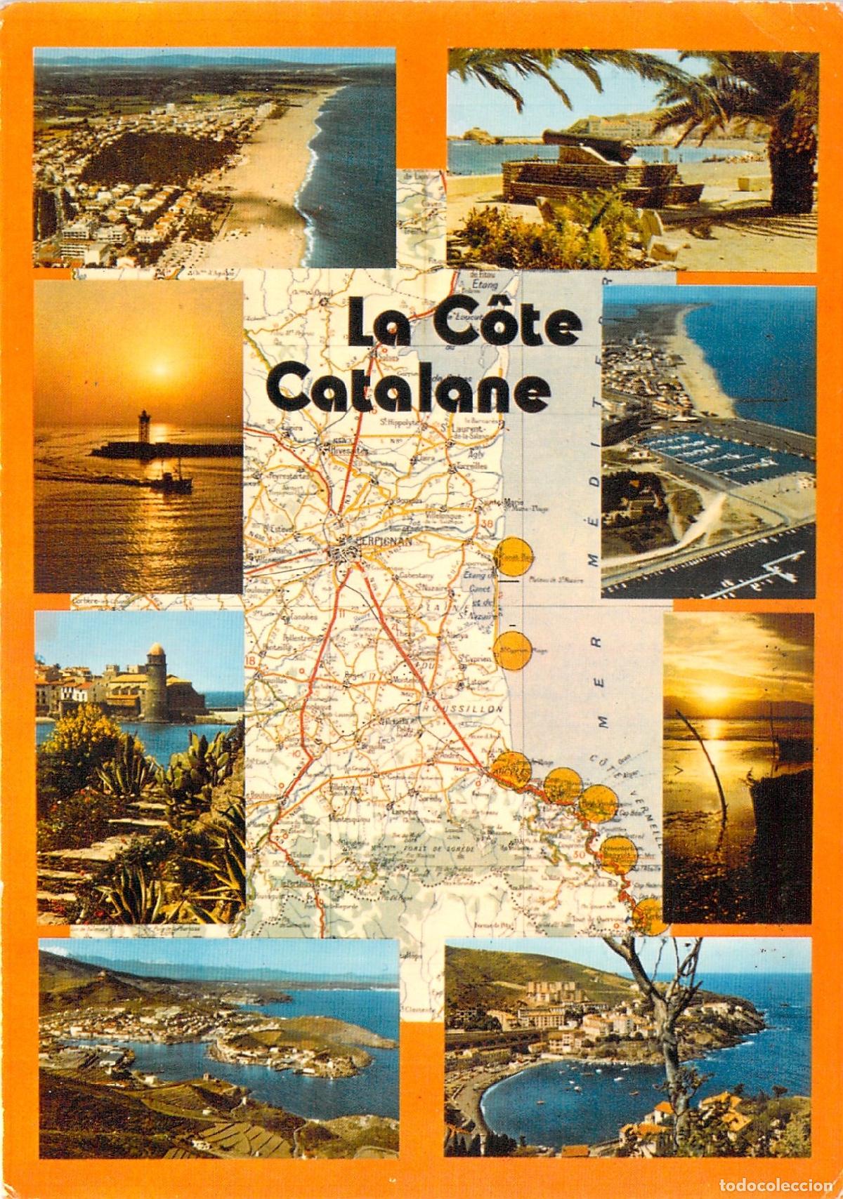 Postcards: Postal Multivista de La C&ocirc;te Catalane en Roussillon Francia