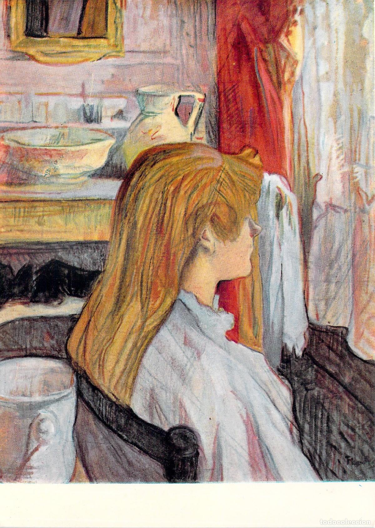 Postcards: Postal de Arte Toulouse-Lautrec Mujer en su Ventana