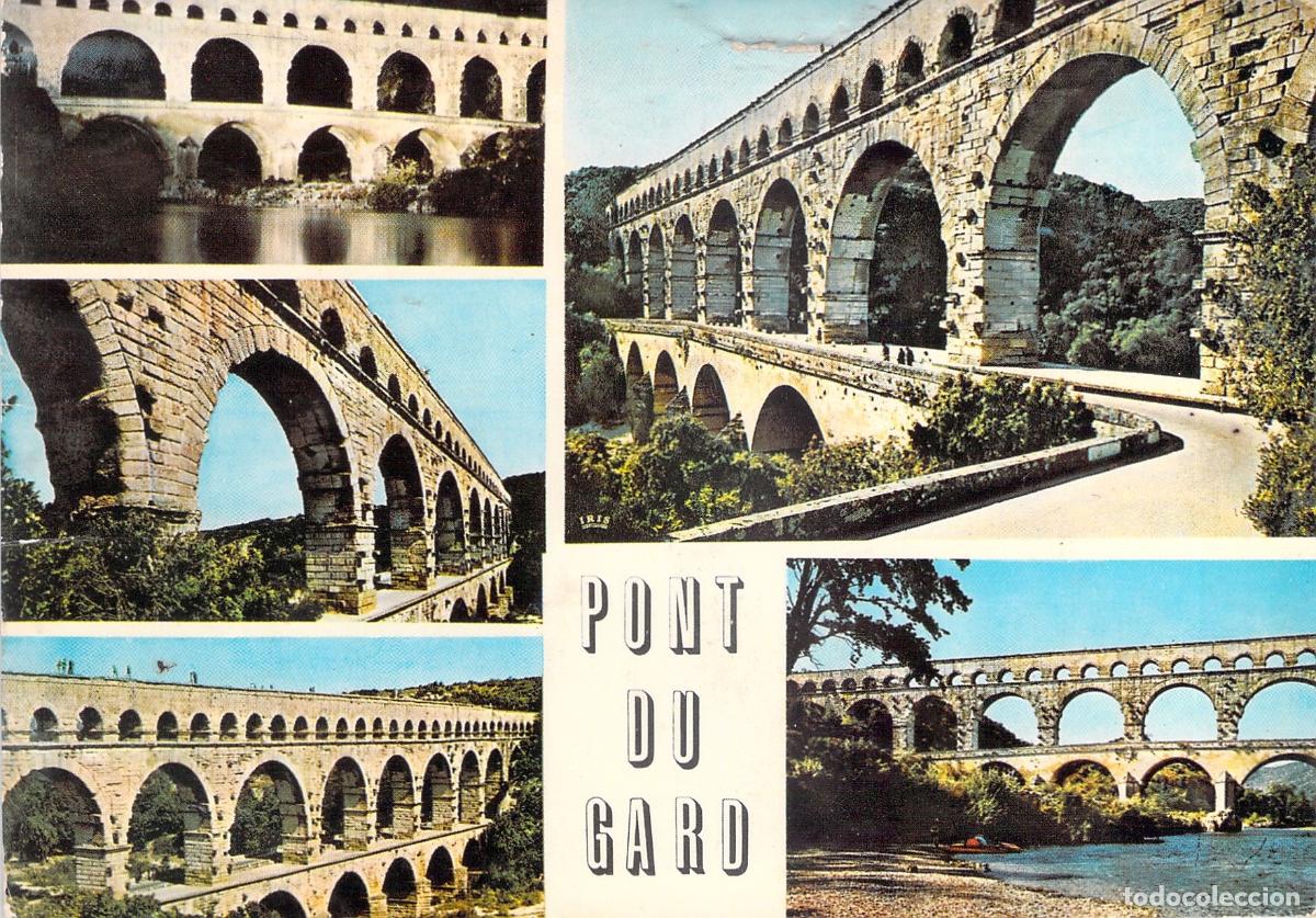 Postales: Postal Tur&iacute;stica Pont du Gard Acueducto Romano Provenza Francia