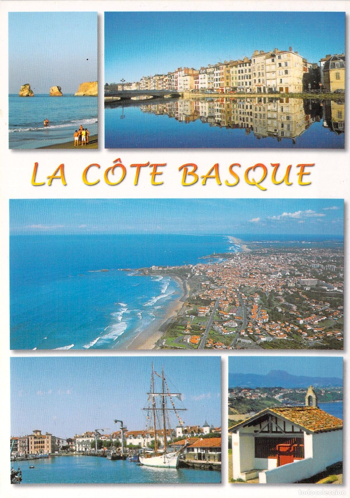 Postales: Postal de la Costa Vasca Francesa: Biarritz, Hendaya y Bayona