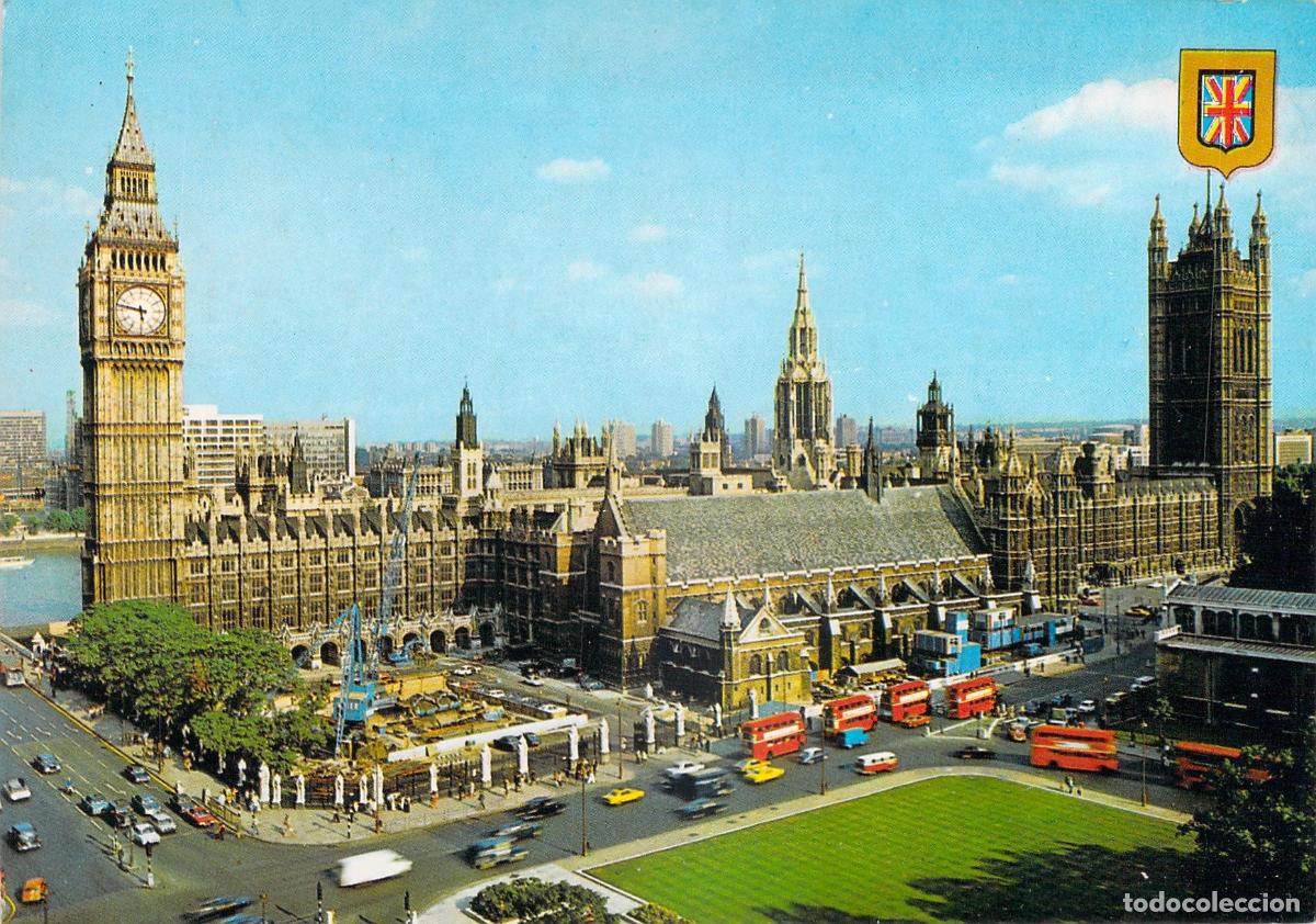 Postales: Postal de Londres: Plaza del Parlamento y el Big Ben