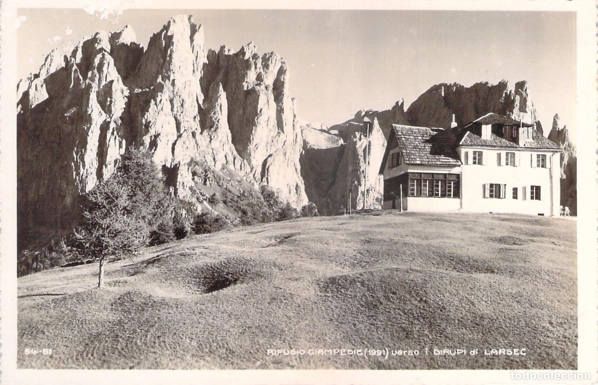 Postales: Postal Rifugio Ciampedie Dolomitas Grupo del Catinaccio Italia