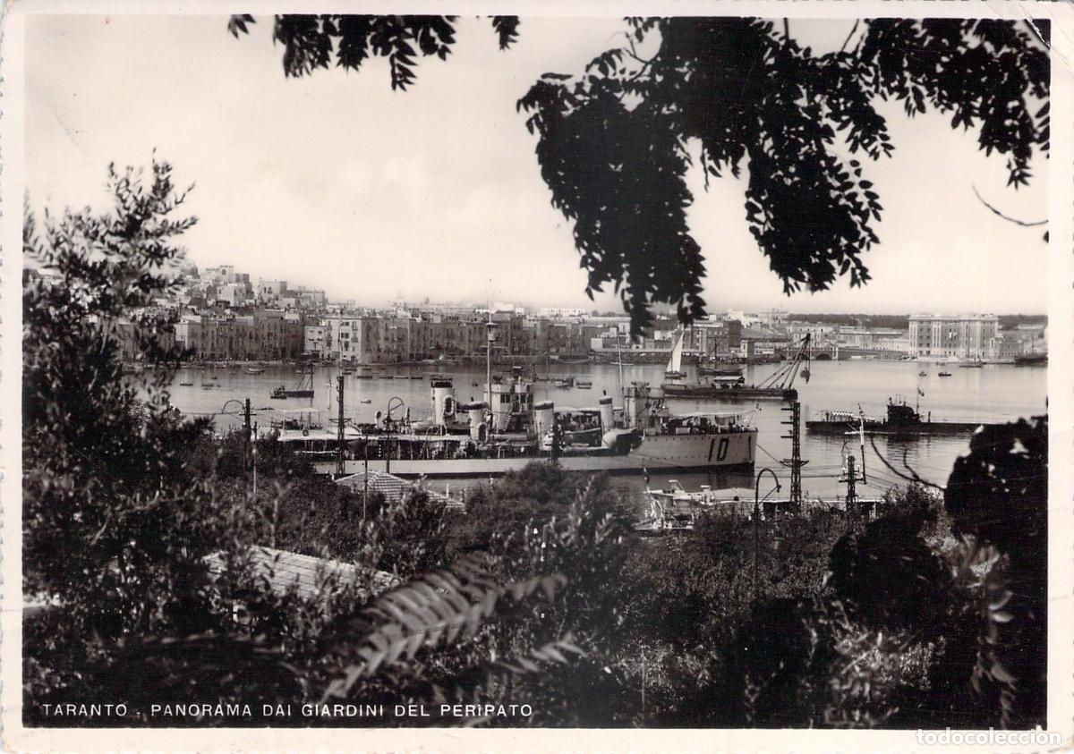 Postales: Postal de Taranto: Panorama desde los Giardini del Peripato