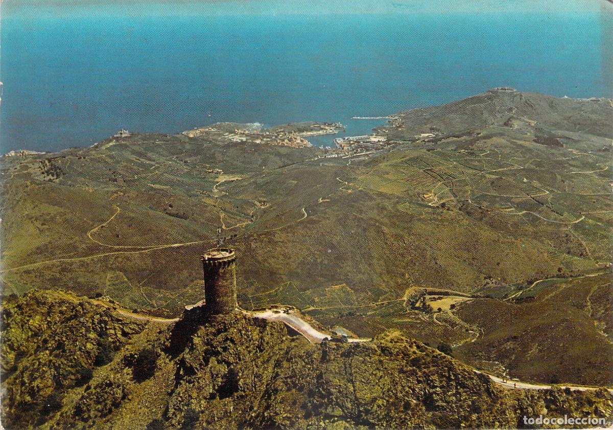 Postales: Postal Tour de Madeloc y Vista de Port Vendres, Roussillon, Francia