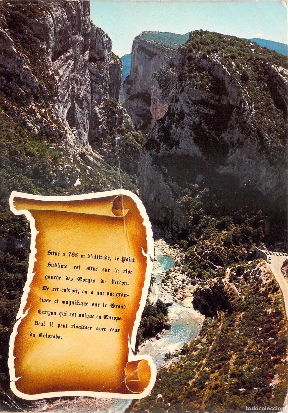 Postales: Postal Paisaje de Gorges du Verdon, Point Sublime, Provence, Francia