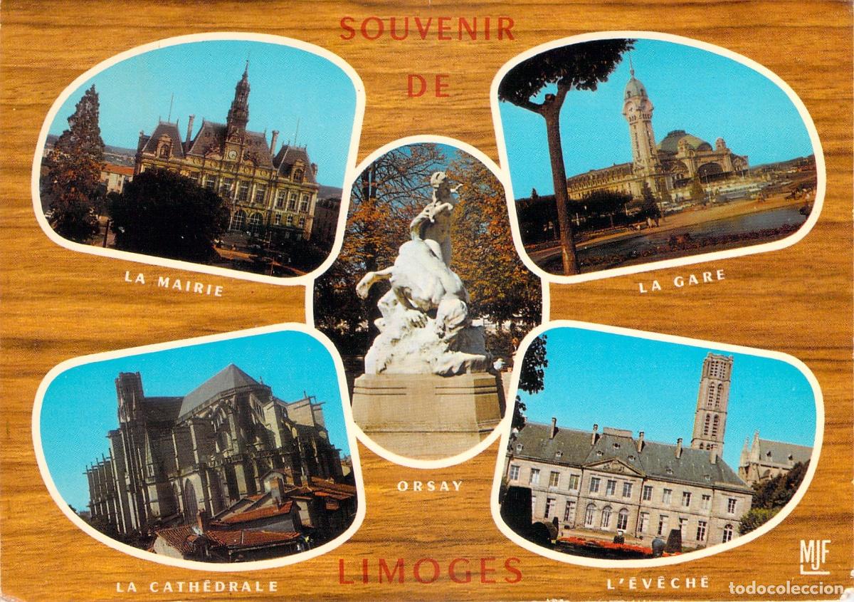 Postales: Postal Multivista Souvenir de Limoges, Francia