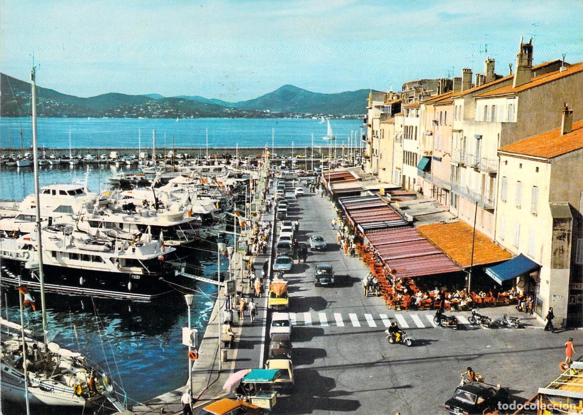 Postales: Postal de Saint-Tropez: Los Muelles y el Puerto de la Costa Varoise