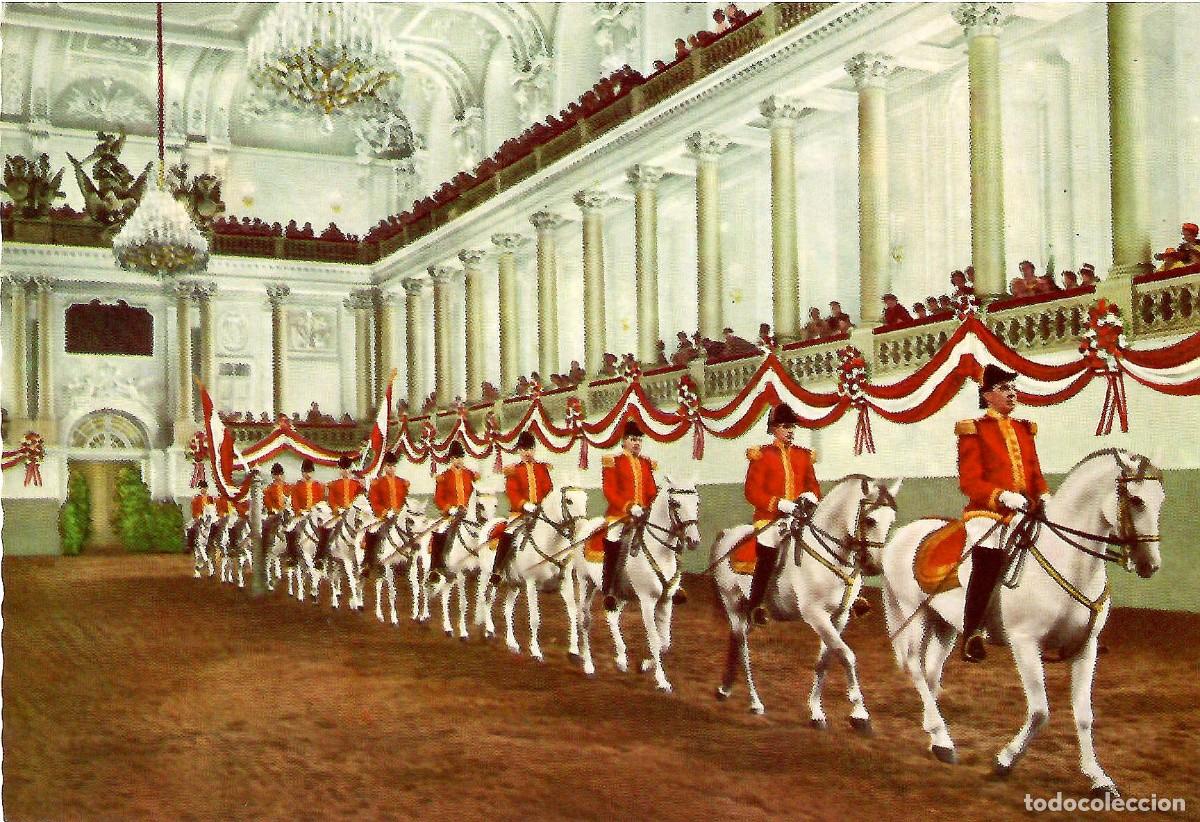 Postales: N&ordm; 806-VIENNA. Austria. Spanish Court Riding School, entrance. Sin circular. ED. RAU-COLOR HANS