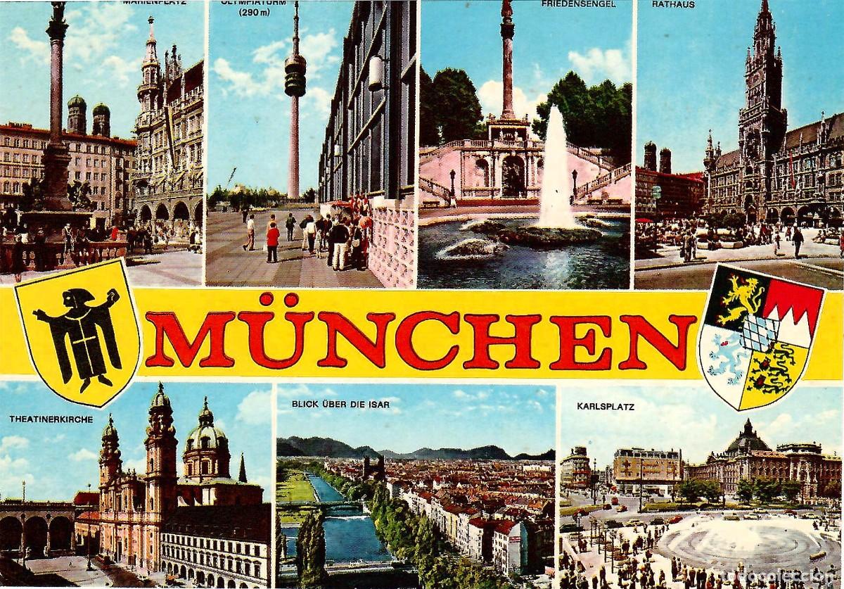 Postales: MUNICH. Alemania. Diversos aspectos. Sin circular. ED. KRUGER